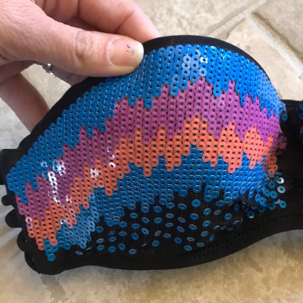 Sequin Bathing Suit Top